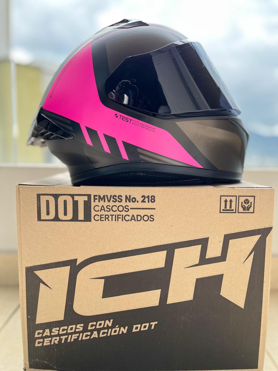 CASCO ICH 503 VISERA PLATEADA EDICION