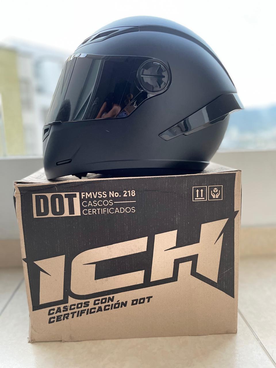 CASCO ICH 501 VISERA NEGRA / HUMO