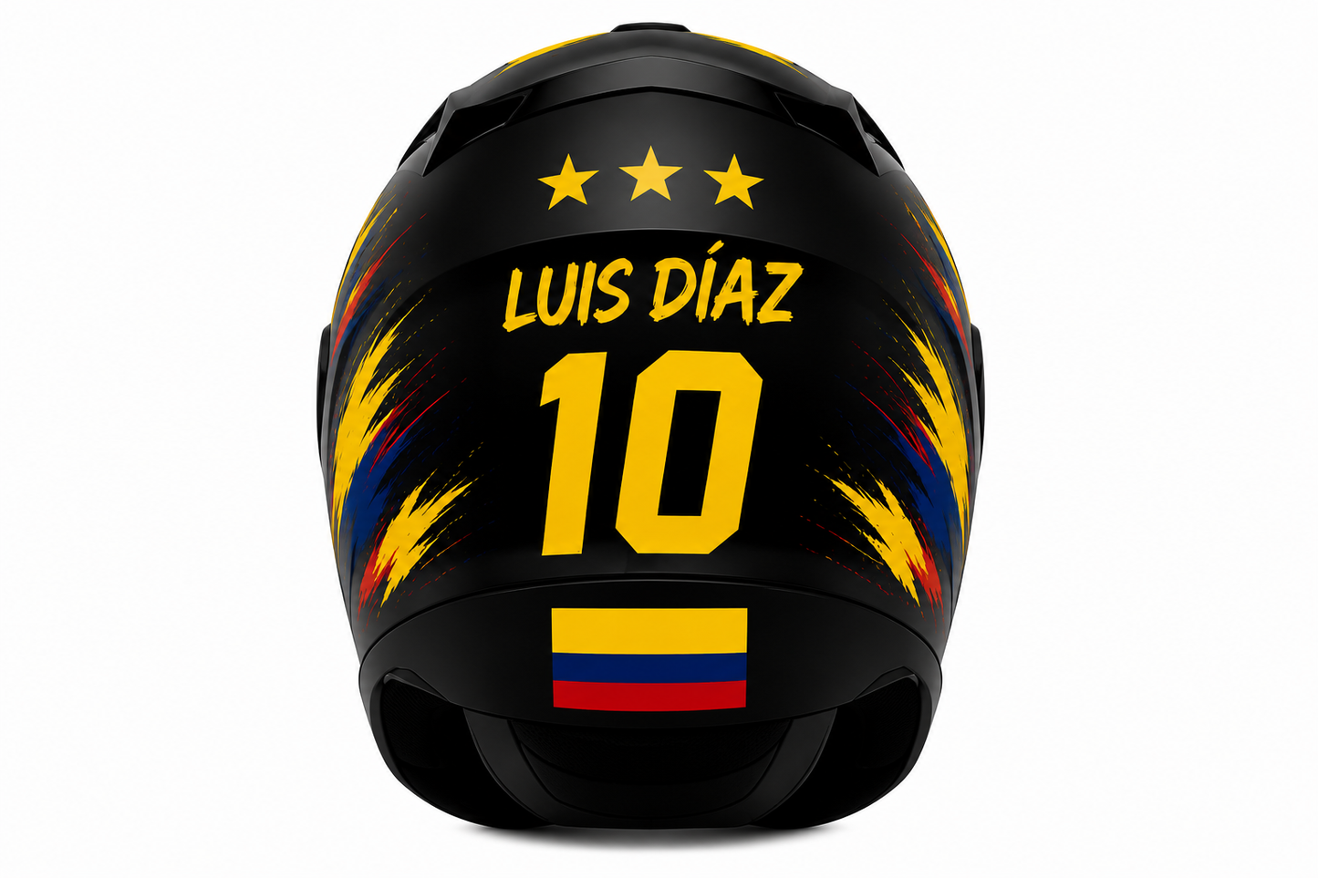 Casco ICH Para Moto Edición Mundial 2026 COLOMBIA  + Kit De Stickers Removibles + 2 Viseras NEGRA Y TRANSPARENTE