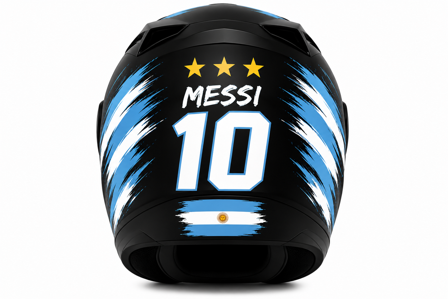 Casco ICH 501  Argentina  Mundial 2026 Doble Visera Negra y Transparente + Kit Mundialista Calcomanias Removible
