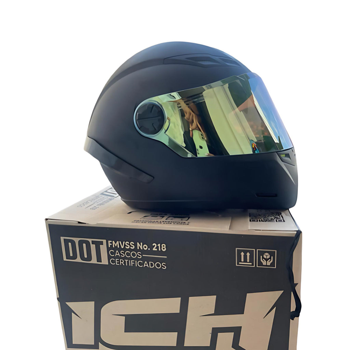 CASCO ICH 501 CON VISERA DORADA