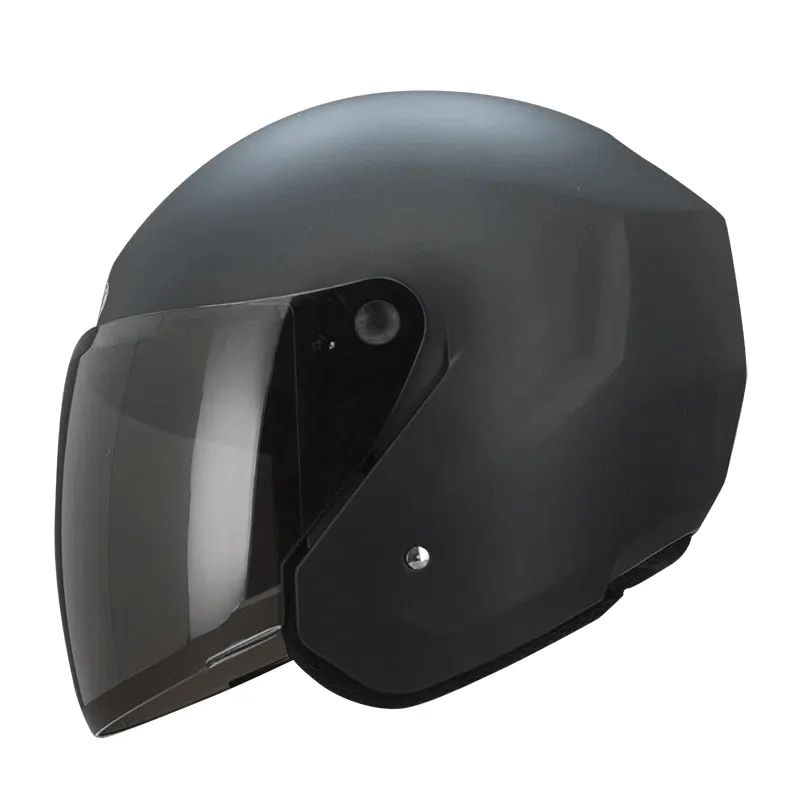 CASCO TECH T10 NEGRO MATE VISERA NEGRA