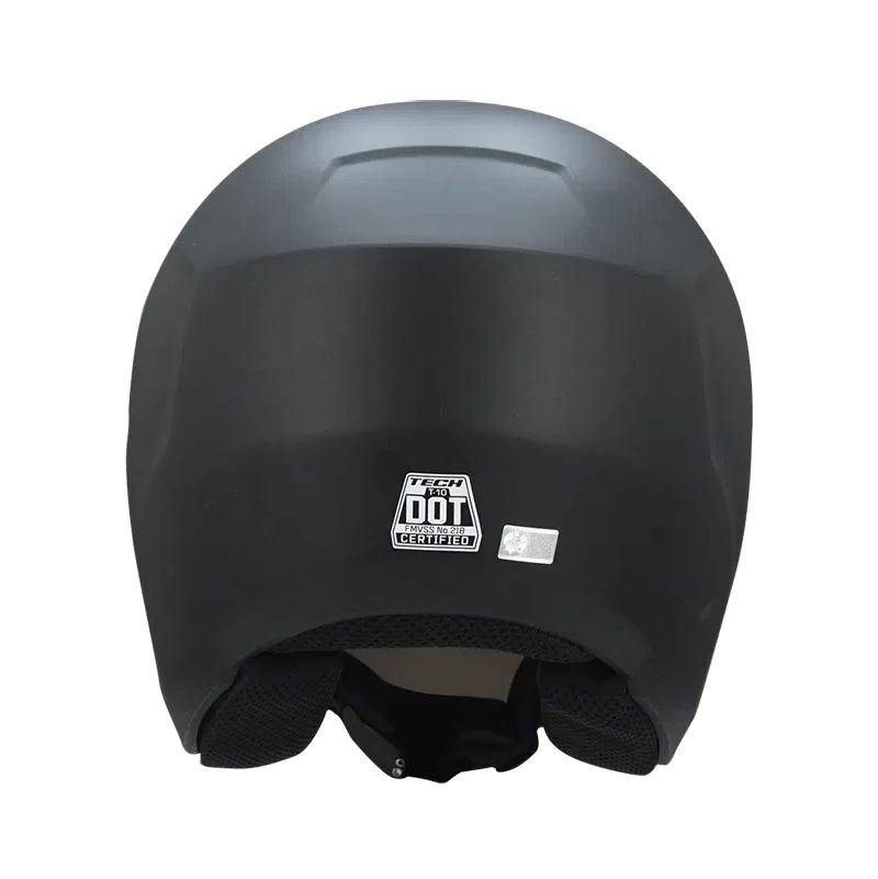 CASCO TECH T10 NEGRO MATE VISERA NEGRA