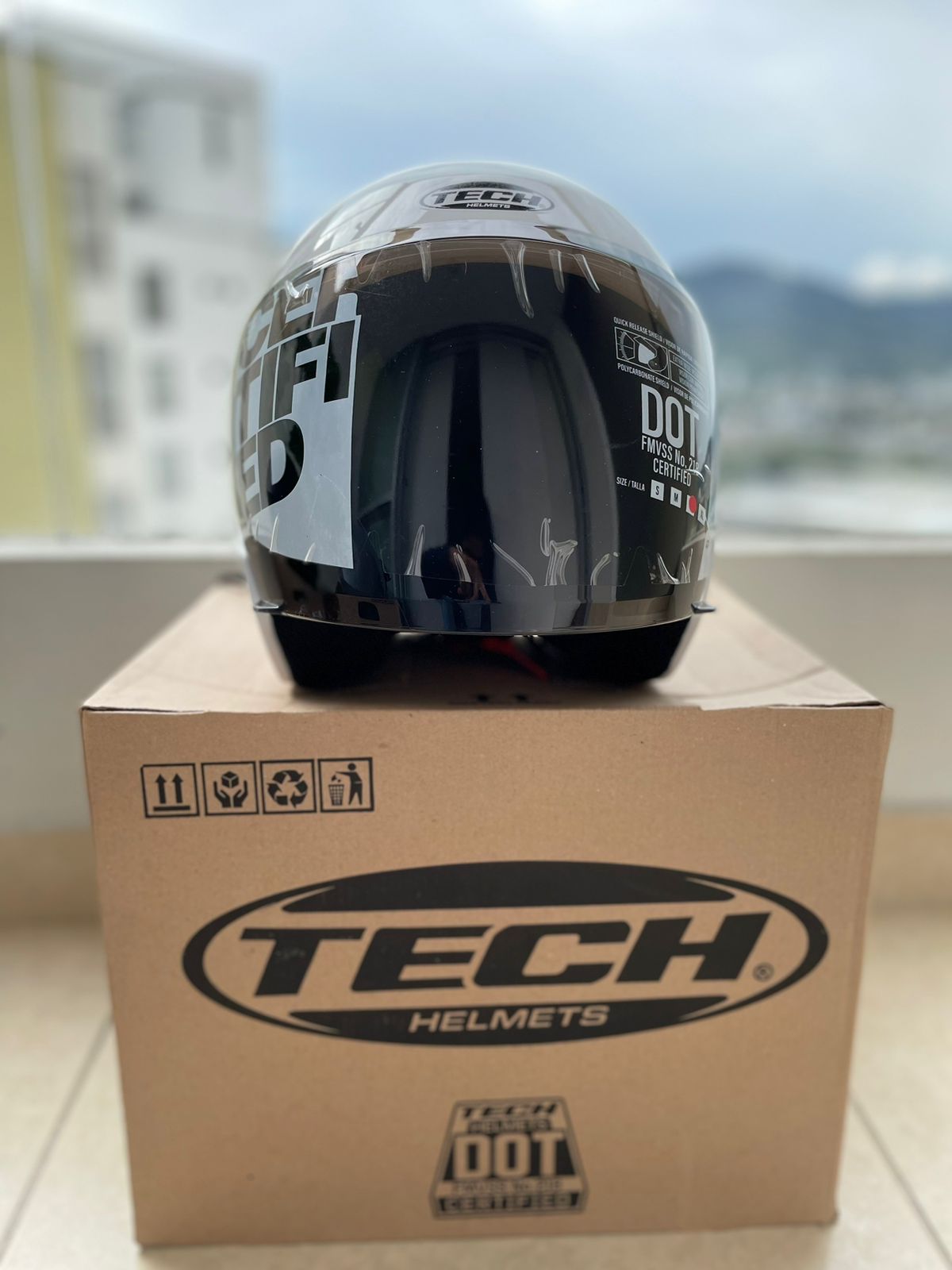 CASCO TECH T10 BLANCO