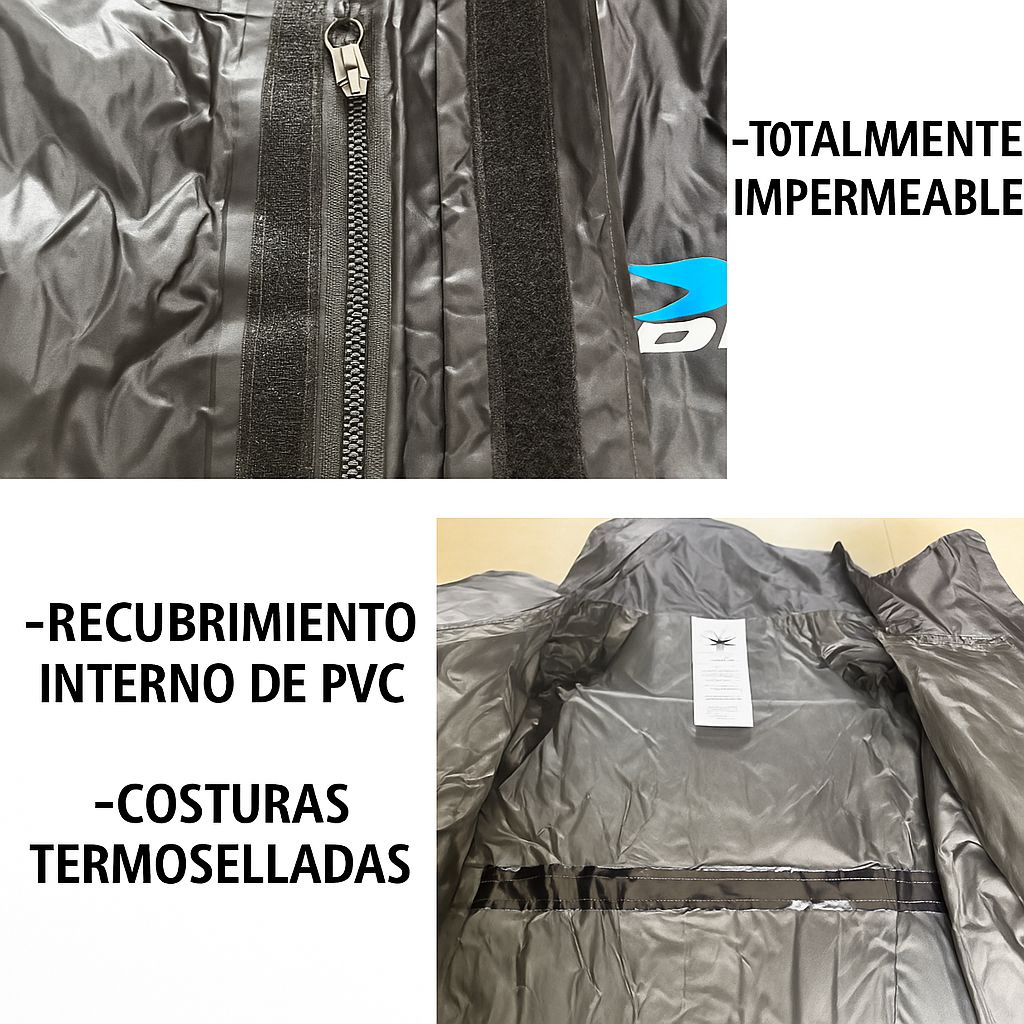 Impermeable X-One 3 Piezas – Chaqueta + Pantalón + Botas Obsequio /AZUL