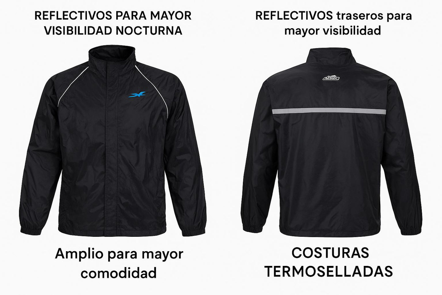 Impermeable X-One 3 Piezas – Chaqueta + Pantalón + Botas Obsequio /AZUL