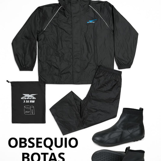 Impermeable X-One 3 Piezas – Chaqueta + Pantalón + Botas Obsequio