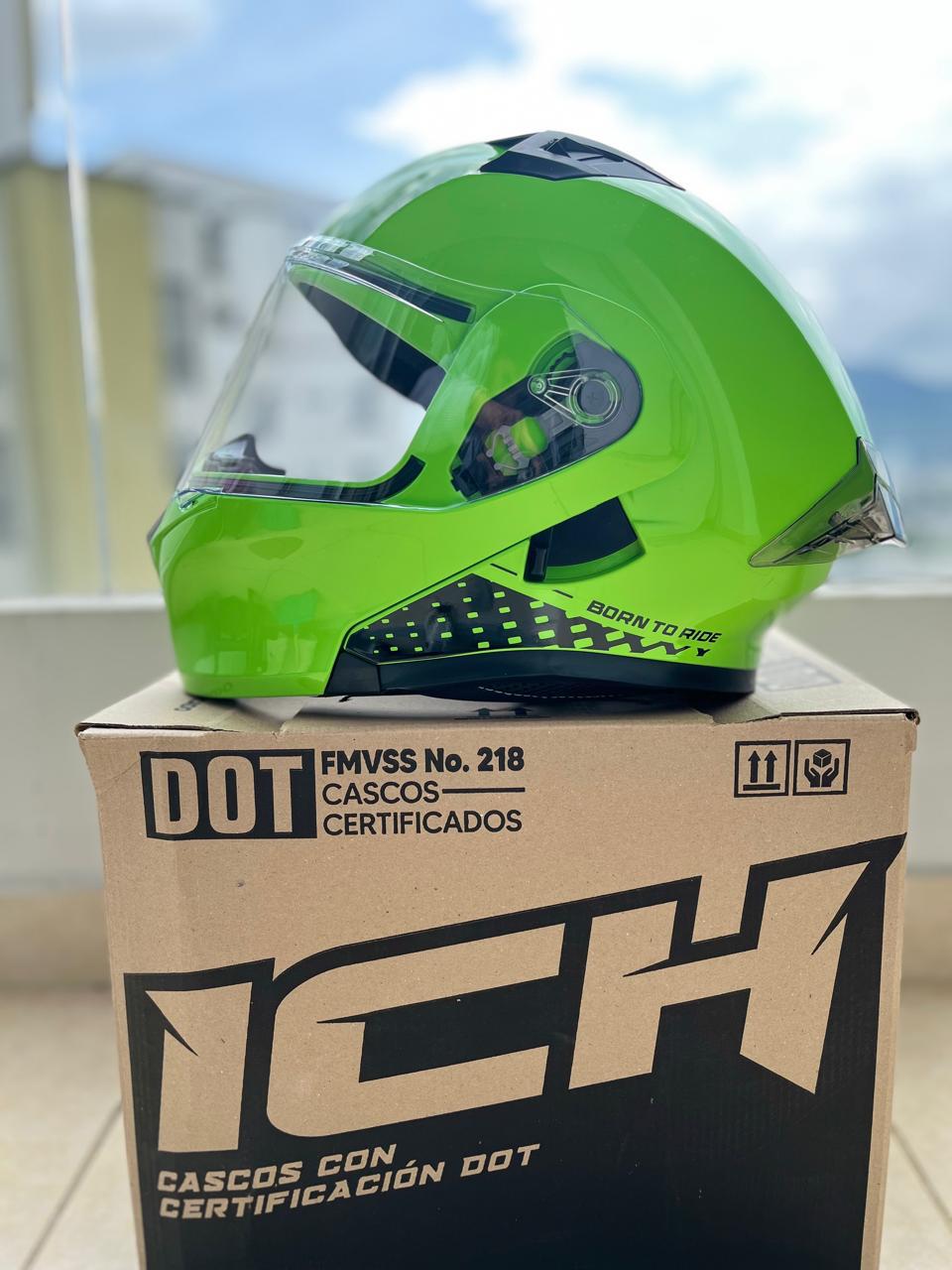 CASCO ABATIBLE VERDE POLICIA 3120
