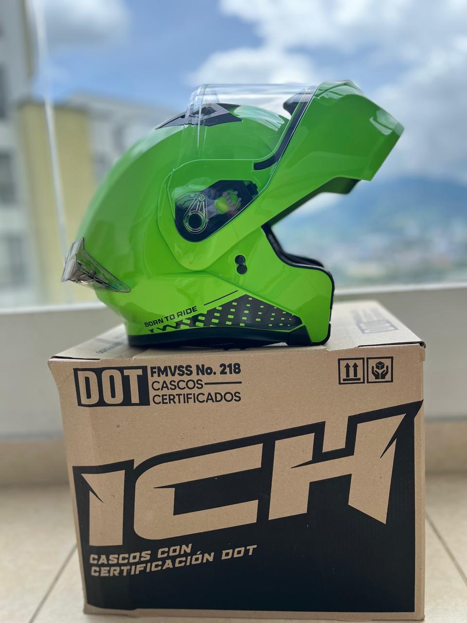 CASCO ABATIBLE VERDE POLICIA 3120