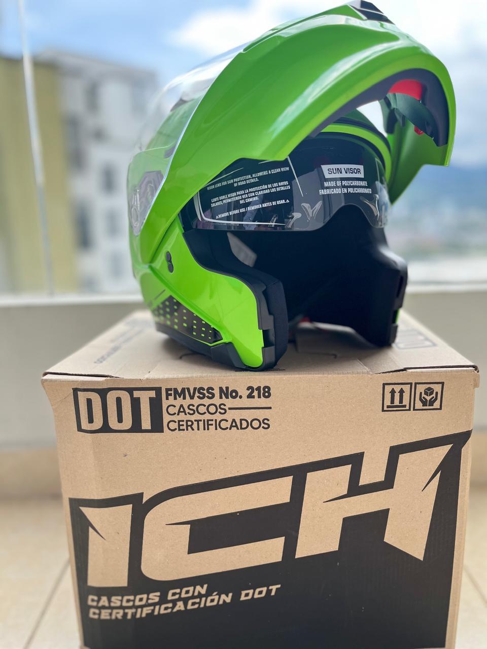 CASCO ABATIBLE VERDE POLICIA 3120