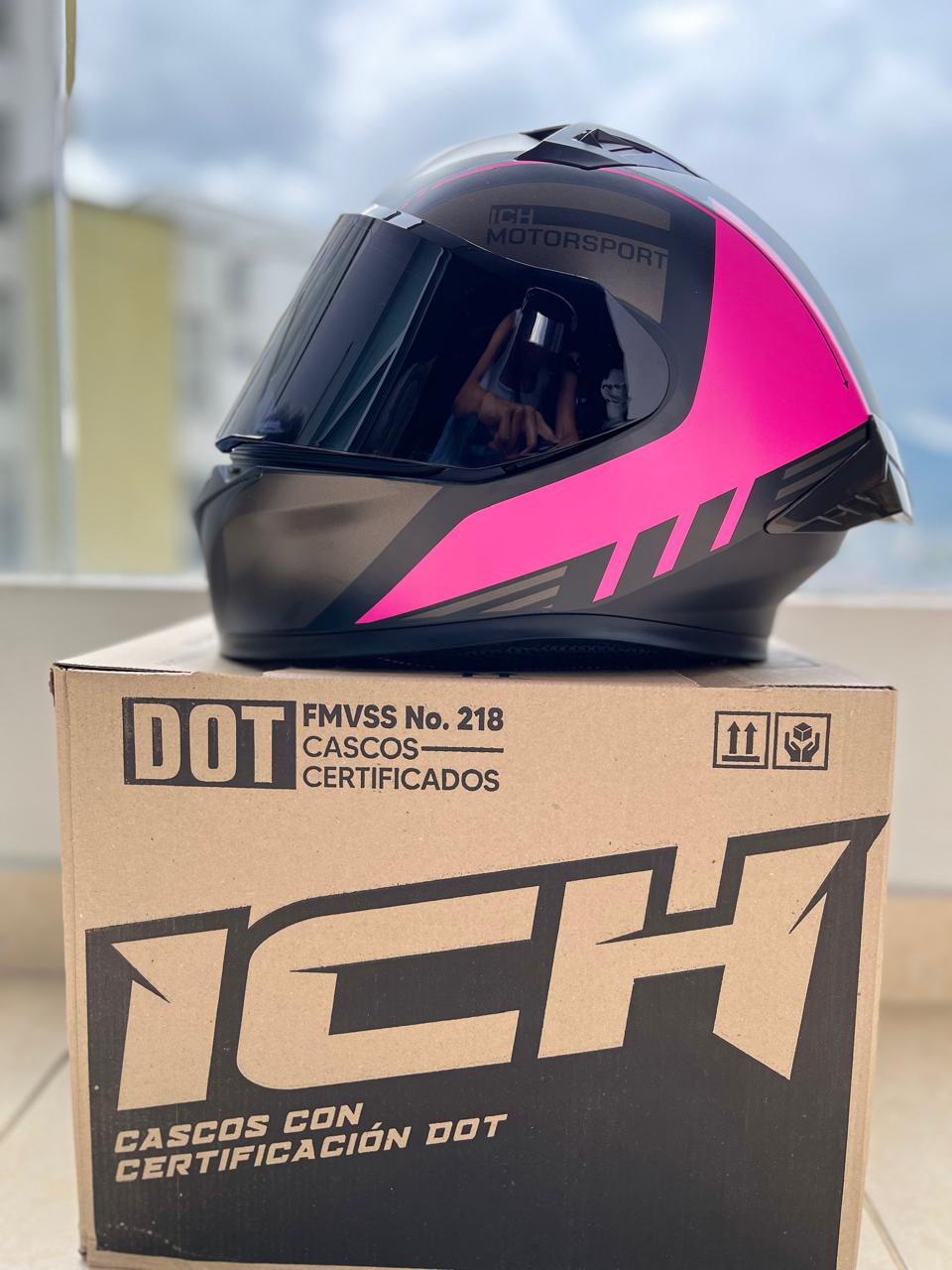 CASCO ICH 503 VISERA PLATEADA EDICION