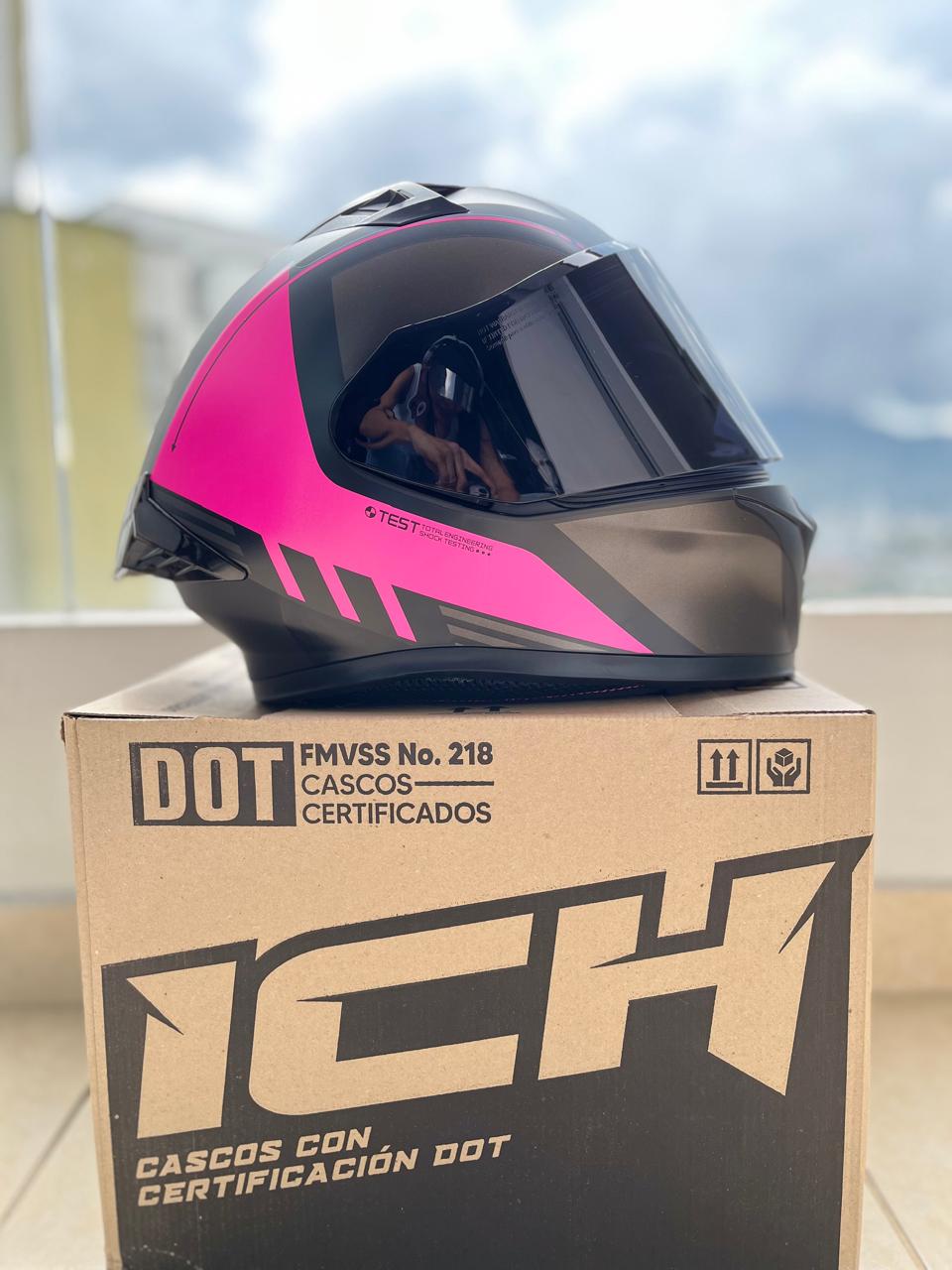 CASCO ICH 503 VISERA PLATEADA EDICION