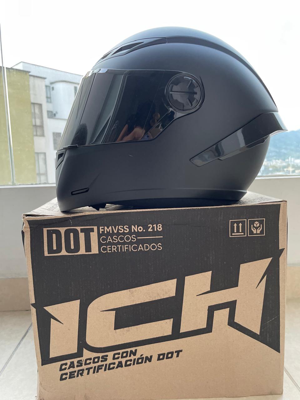 CASCO ICH 501 VISERA NEGRA / HUMO