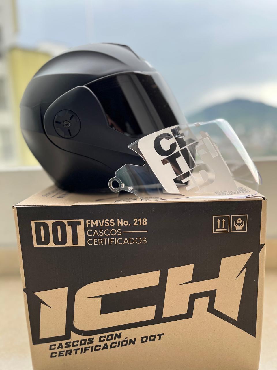Casco Abatible ICH 3110 Solid Visera Negra