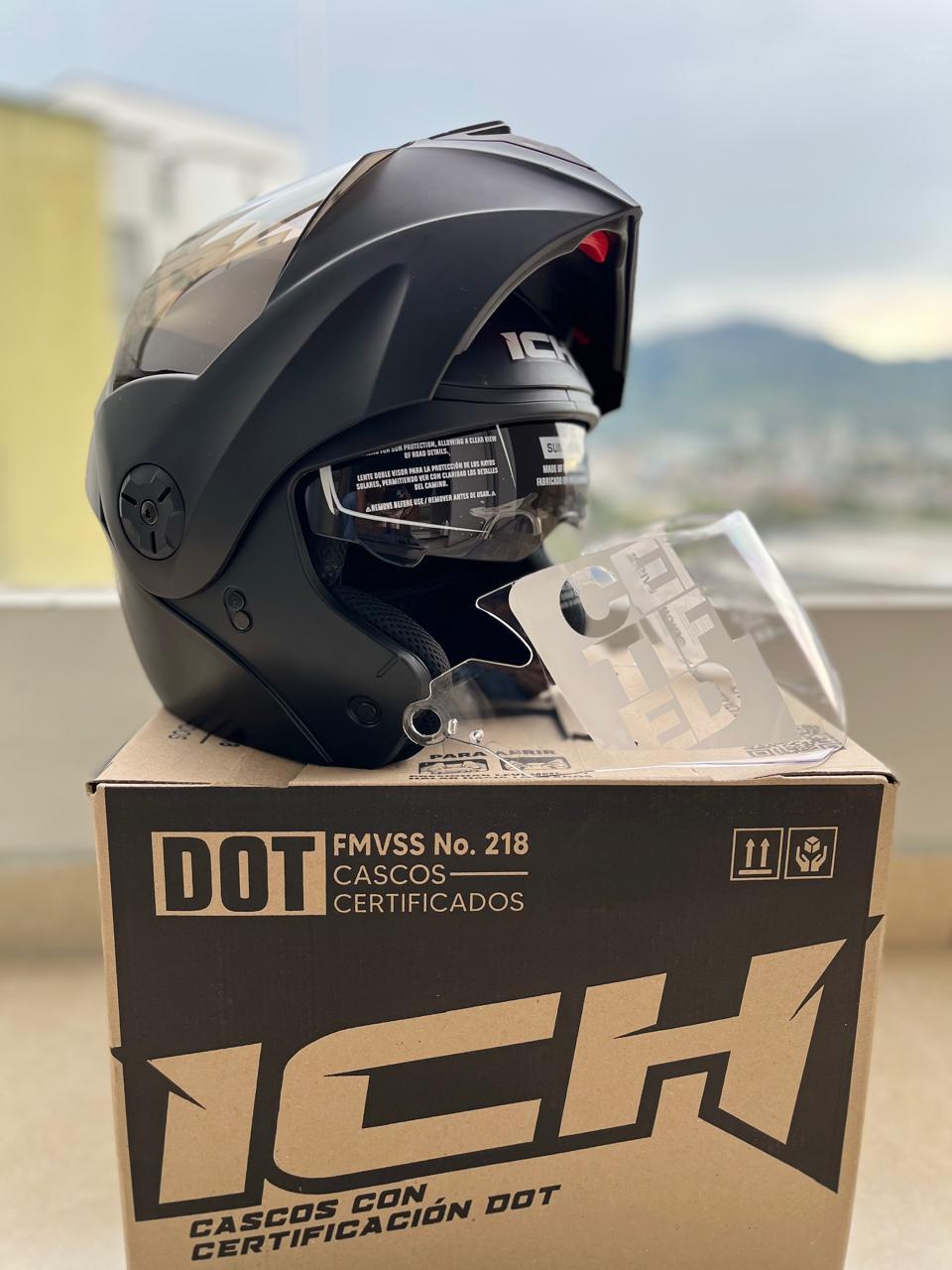 Casco Abatible ICH 3110 Solid Visera Negra