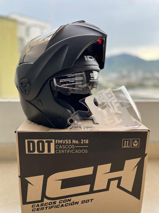 Casco Abatible ICH 3110 Solid Visera Negra