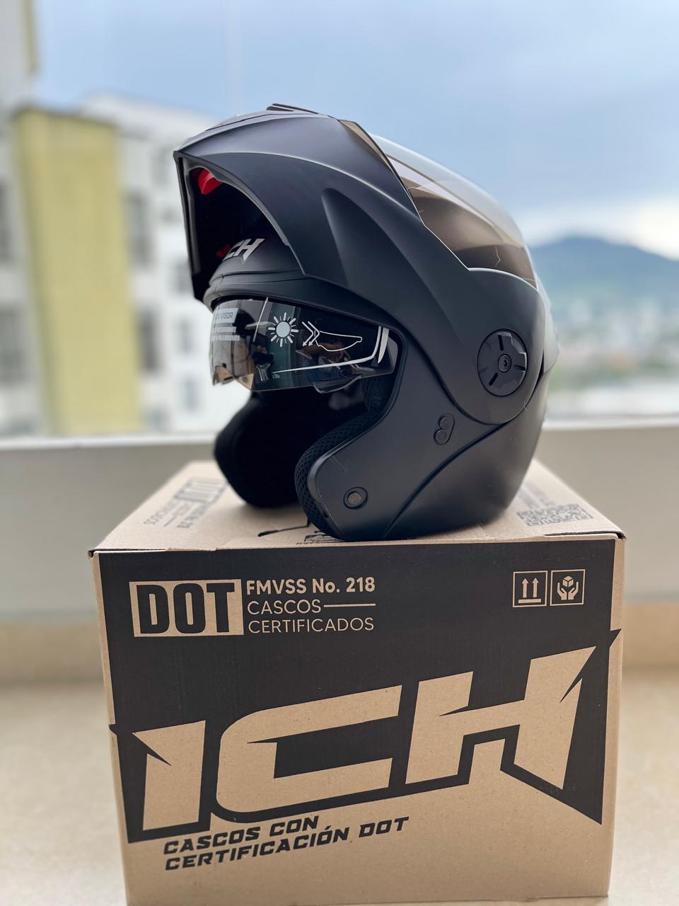 Casco Abatible ICH 3110 Solid Visera Negra