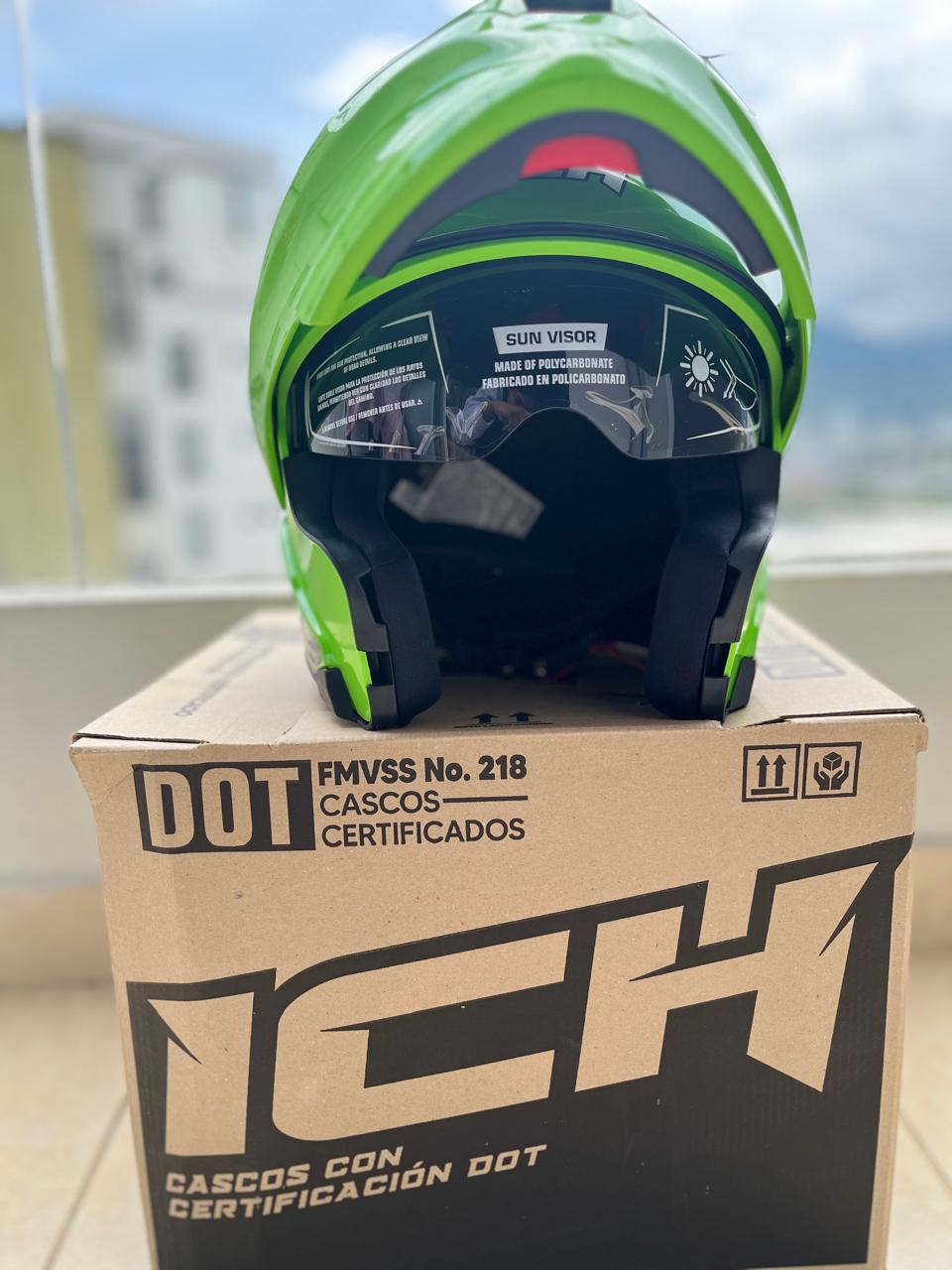 CASCO ABATIBLE VERDE POLICIA 3120