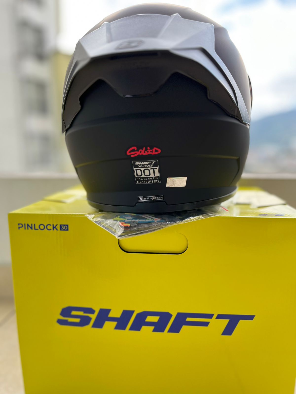 CASCO SHAFT SH  502  SP NEGRO VISERA FUCSIA Y TRANSPARENTE