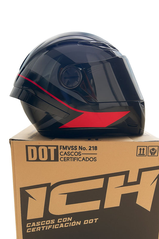 CASCO ICH DEUS FUCSIA VISERA NEGRA
