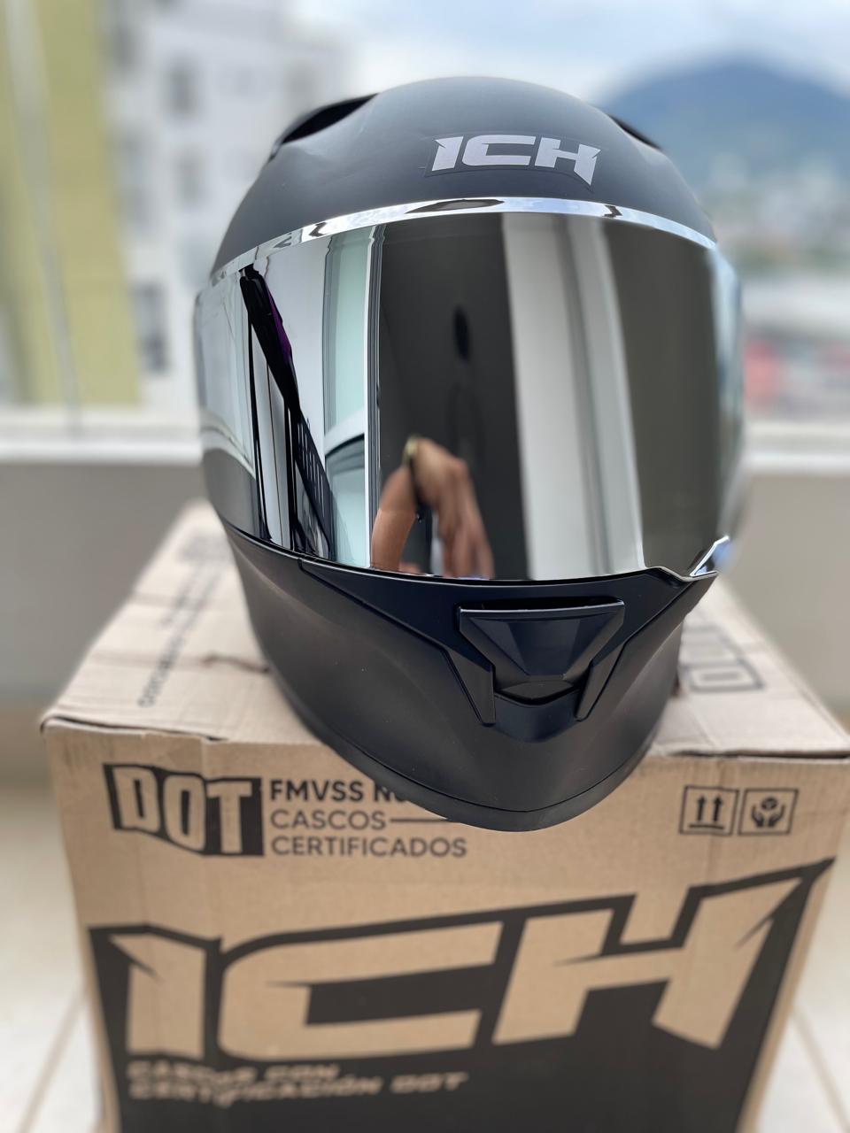 CASCO ICH 503 VISERA PLATEADA