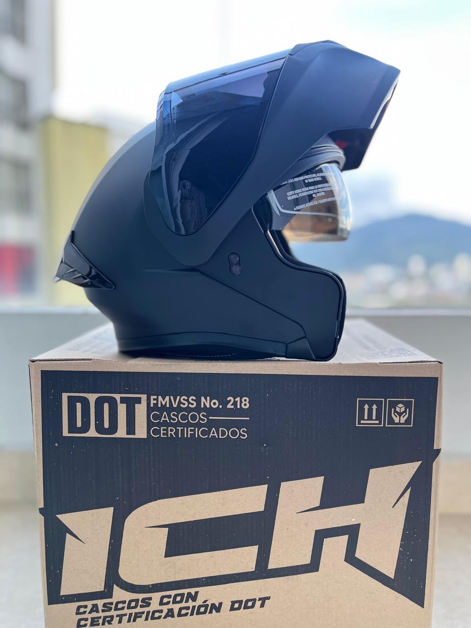 CASCO ABATIBLE 3120 VISERA NEGRA GAFAS INTERNAS